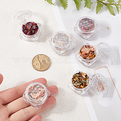 6 шт. 3-х цветная фольга в виде хлопьев MRMJ-GF0001-54