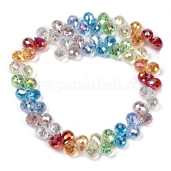 Стеклянные бусины с гальваническим покрытием &nbsp;EGLA-D300-02-6mm