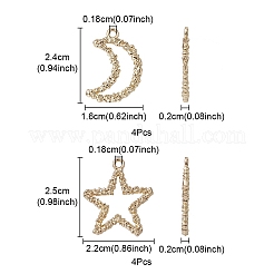 Подвески из сплава 8 шт. FIND-YW0003-61
