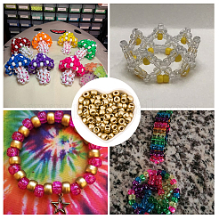 800 шт. окрашенные распылением пластиковые бусины KY-SP0001-55B