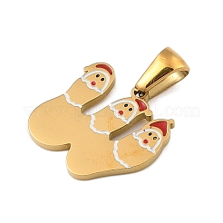 Подвески из нержавеющей стали 304 на рождественскую тематику&nbsp;STAS-R007-01W-G