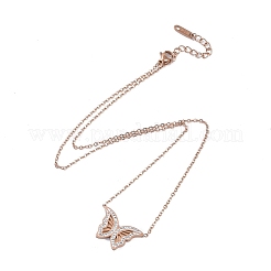 Ионное покрытие (ip) 304 нержавеющая сталь кабель цепи ожерелья NJEW-G081-10RG