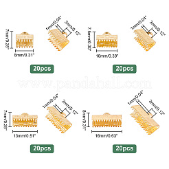 80 шт. 4-х видов латунных ленточных обжимных наконечников FIND-PH0007-12