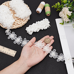 4 ярд 4 стилей отделки из органзы с цветочным кружевом SRIB-WR0001-11