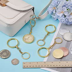 4 шт. цепочка для ключей из сплава и железа&nbsp;DIY-FG0007-63A-G