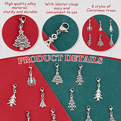 Рождественские елки из сплава HJEW-FG00005