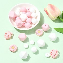 30шт пищевые экологически чистые силиконовые бусины&nbsp;SIL-FS0001-26B