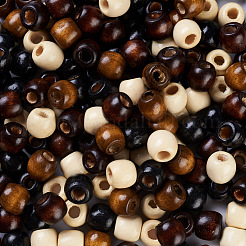 400шт 2 стиля бусины из натурального дерева WOOD-CD0001-32