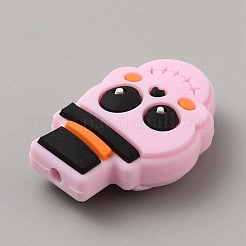 Хэллоуин череп пищевые экологически чистые силиконовые бусины&nbsp;SIL-SZC0003-09A