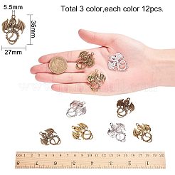 Сплавочные подвески тибетского стиля&nbsp;PH-TIBE-G012-03