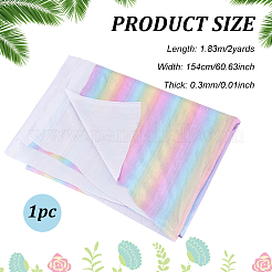 Полиэфирная ткань цвета радуги DIY-WH0430-671