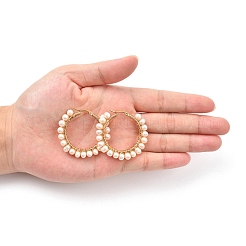 Серьги-кольца из нержавеющей стали 304 EJEW-JE04202-03