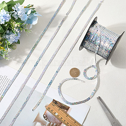 1 рулон ПВХ-бусины с пайетками&nbsp;DIY-SP0005-27B