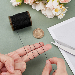 Круглый шнур из вощеного полиэстера длиной 90 м.&nbsp;YC-WH0019-02E