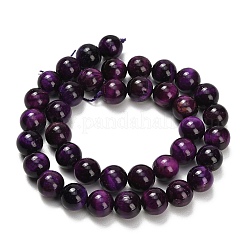 Природных тигровый глаз бисер нитей&nbsp;G-B133-A02-10mm-01