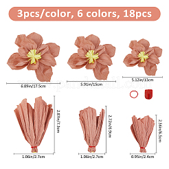 Цветок из гофрированной бумаги&nbsp;DIY-FH0010-23