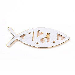 (дефектная распродажа: поцарапаны) водонепроницаемые 3d наклейки из абс-пластика с изображением рыбы Иисуса&nbsp;LS-AJEW-XCP0002-02