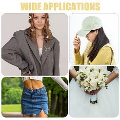 5 шт. железные английские булавки в форме сердца и листа&nbsp;JEWB-CA00013