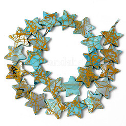 Нити бусин из натуральных пресноводных ракушек X-SHEL-N026-91D