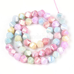 Антикоррозийные гальванические стеклянные бусины&nbsp;GLAA-T025-8mm-14A