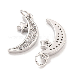 Покрытие стойки латунь микропаве прозрачные подвески из кубического циркония&nbsp;KK-Q814-10P