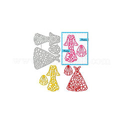 Трафареты для резки цветочного платья из углеродистой стали DIY-WH0309-3030