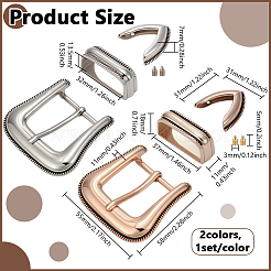 2 сумка 2 цвета пряжки из сплава AJEW-BC0009-25