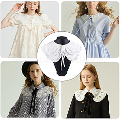 1 шт. съемные женские накладные воротники из полиэстера AJEW-GF0007-68