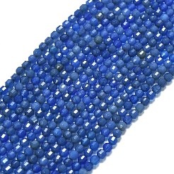 Нити бусин из натурального голубого агата (окрашенного и нагретого) G-A260-A12-01