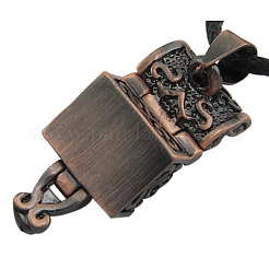 Латунные молитвенные шкатулки-подвески ECF137-1R