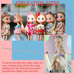 2 пакетик из нержавеющей стали для пересадки волос кукол&nbsp;TOOL-GA0002-06A