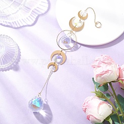 Каплевидные стеклянные подвесные ловцы солнца HJEW-JM04401