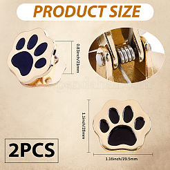 2 шт. окрашенных распылением зажимов из цинкового сплава&nbsp;AJEW-CP0009-12