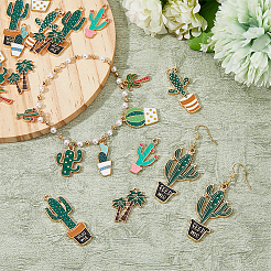 40шт 10 стиля подвески из сплава с эмалью&nbsp;ENAM-HY0001-31