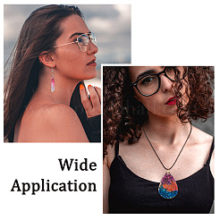 4шт 4 Молды для подвески в виде треугольника и капли из силикона&nbsp;DIY-BG0001-67