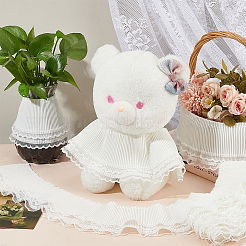 5 ярд двухслойной полиэстеровой плиссированной кружевной ленты&nbsp;OCOR-FG0002-12B