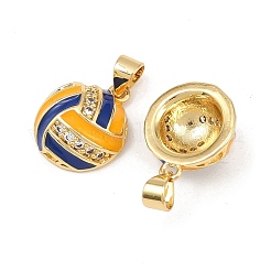 Кулоны с фианитами из латуни KK-L251-34G