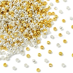 1200 шт. 2 цвета латунные обжимные бусины KK-FS0001-38