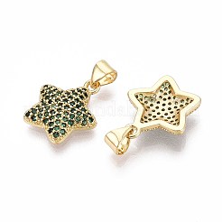 Латунные микро проложить кубического циркония подвески KK-T071-136G-04