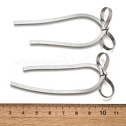 Не тускнеющие серьги-гвоздики с бантом из нержавеющей стали 304 для женщин&nbsp;EJEW-D104-04P