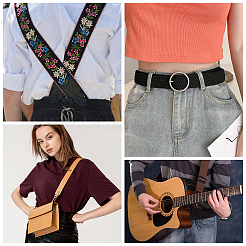 Ткань из искусственной кожи с цветочным принтом AJEW-WH0034-91D-01