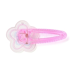 Цветочные акриловые заколки крокодил&nbsp;LS-OHAR-H002-01B-01