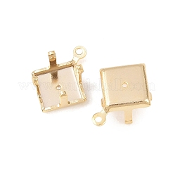 Ромбовидные латунные оправы с пришивными зубцами&nbsp;KK-C163-15B-G