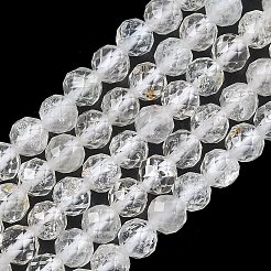 Бусины из натурального белого топаза&nbsp;G-L651-C15-5mm