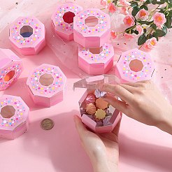 Картонные коробки для пончиков с шестигранной головкой&nbsp;CON-WH0019-18A