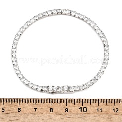 925 теннисный браслет из стерлингового серебра с микропаве из кубических цирконий для женщин&nbsp;BJEW-C117-01B-P02