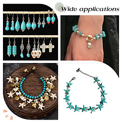 14 стиль синтетические бирюзовые бусины нити TURQ-AR0001-29