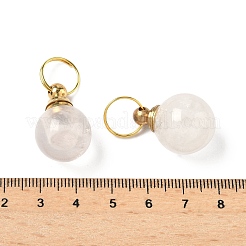 Подвески флаконы для духов из натурального розового кварца&nbsp;LS-G-A026-02B-01