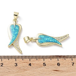 Стойки обшивки латунь микро проложить Циркон подвеску&nbsp;KK-C041-09G