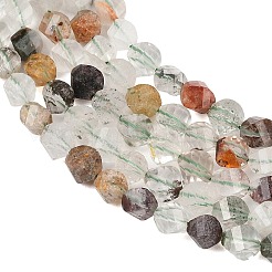 Натуральный зеленый lodolite кварц бисер пряди&nbsp;G-P611-C30-01